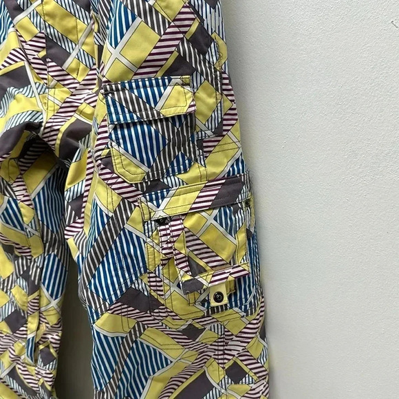 Burton Dryride Pants Snowboard Ski Winter Geometric Print Womens Size Medium - Picture 3 of 14